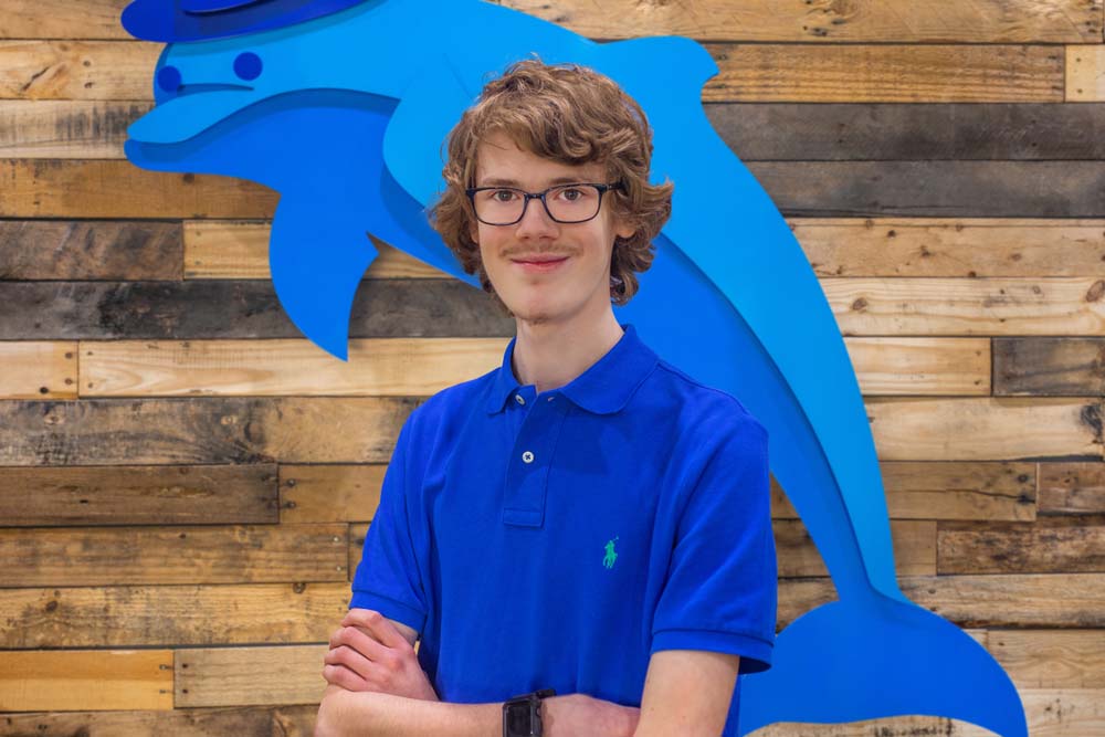 Dolphin Hat Games team member Ethan